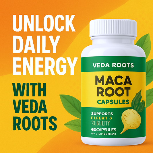 Unlock Daily Energy with Veda Roots Maca Root Capsules