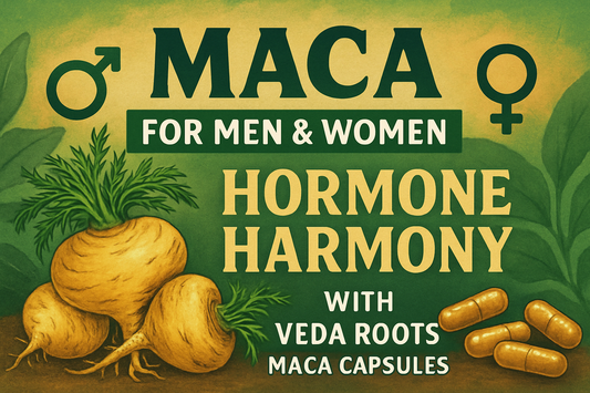 Maca for Men & Women – Hormone Harmony with Veda Roots Maca Capsules
