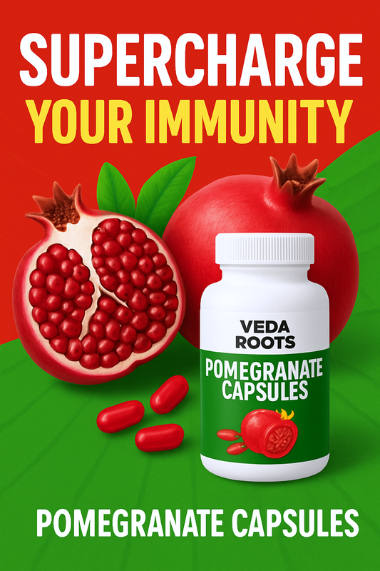 Supercharge Your Immunity with Veda Roots Pomegranate Capsules